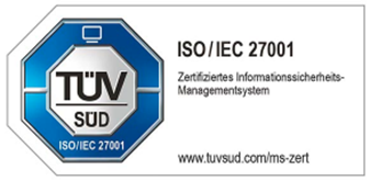 Zertifizierung TÜV SÜD ISO 27001